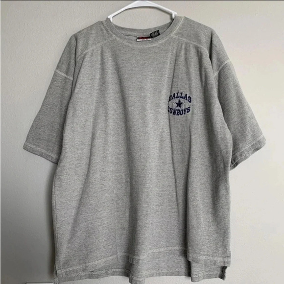 Vintage Dallas Cowboys Large Shirt Men’s Gray Embroidered 1997 Boxy Fit Thick - Picture 1 of 10